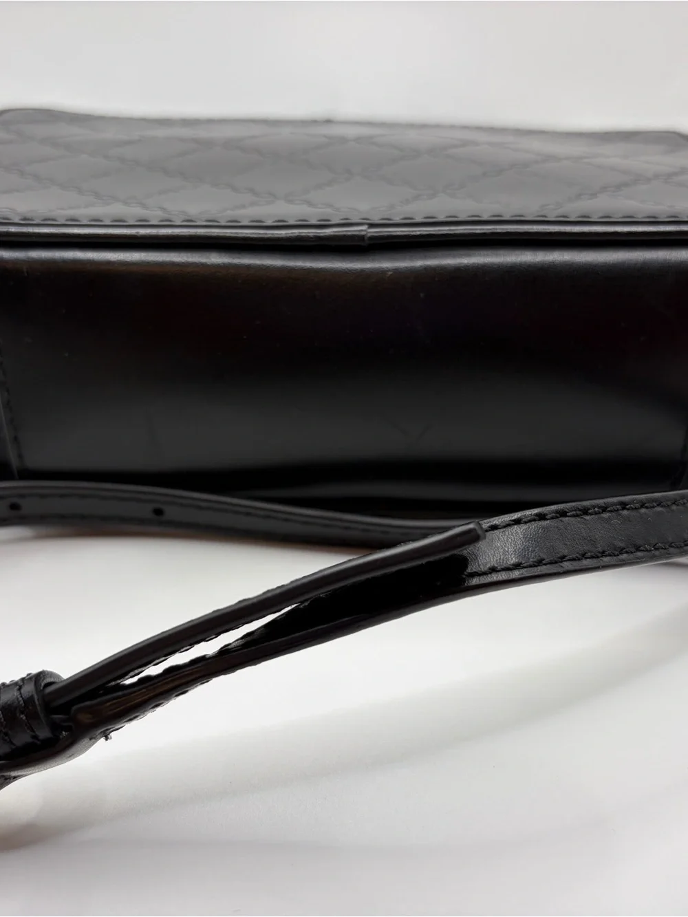 Michael Kors Black Leather Crossbody with Tassel
